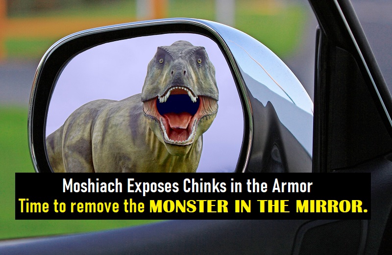 Time to remove the MONSTER IN THE MIRROR. Lori Michelle, Moshiach